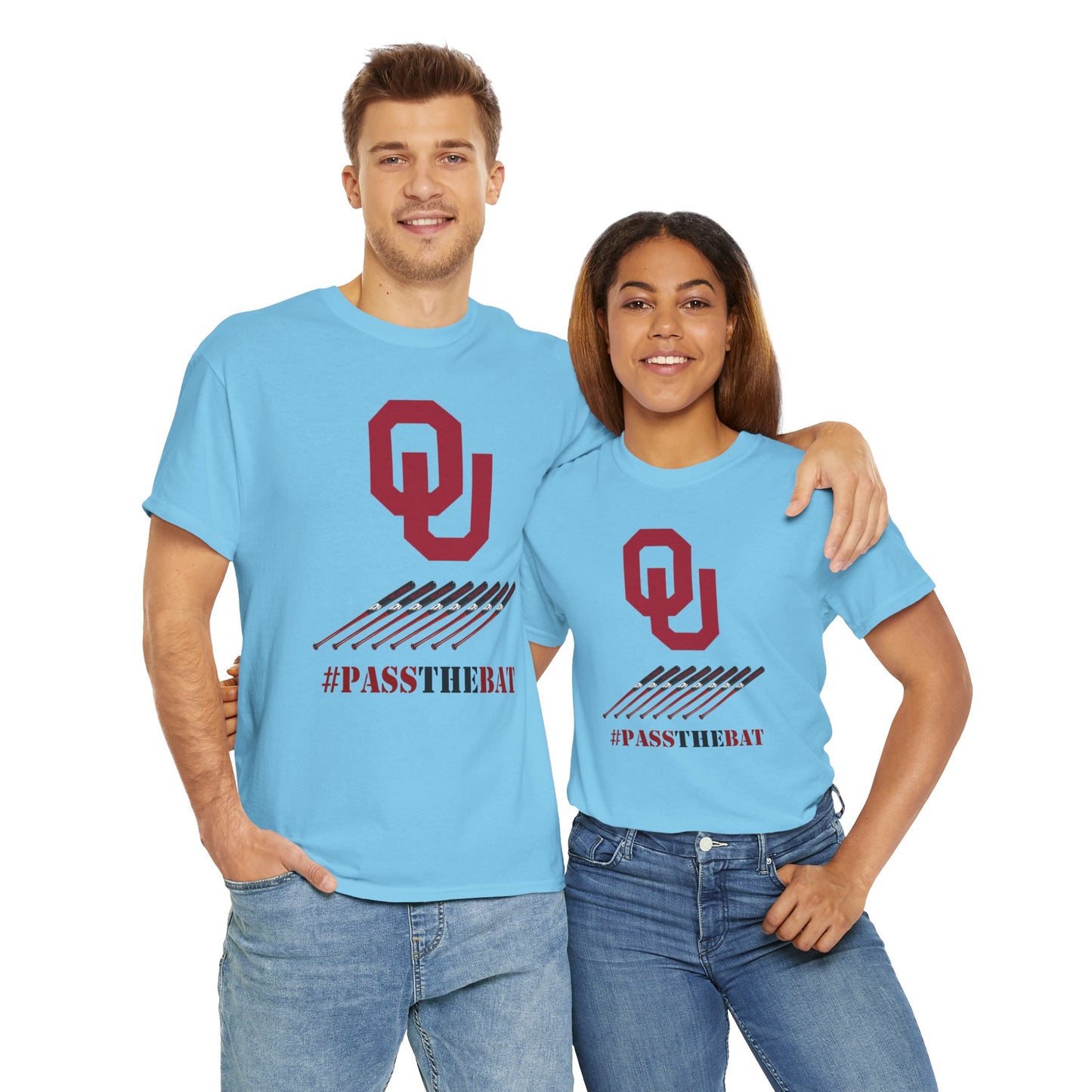 Stylish Unisex Heavy Cotton Tee with #PASSTHEBAT Design, Comfortable T-Shirt for Sports Fans, Casual Wear, Gift for Gamers