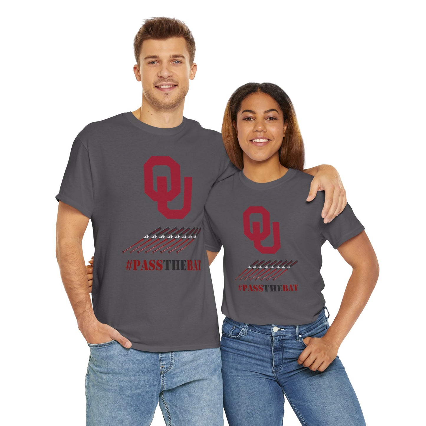 Stylish Unisex Heavy Cotton Tee with #PASSTHEBAT Design, Comfortable T-Shirt for Sports Fans, Casual Wear, Gift for Gamers