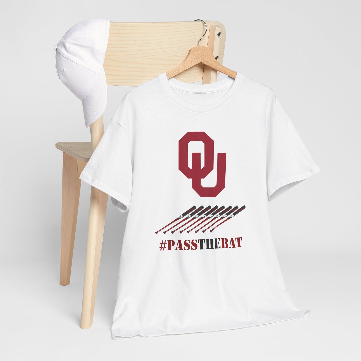 Stylish Unisex Heavy Cotton Tee with #PASSTHEBAT Design, Comfortable T-Shirt for Sports Fans, Casual Wear, Gift for Gamers