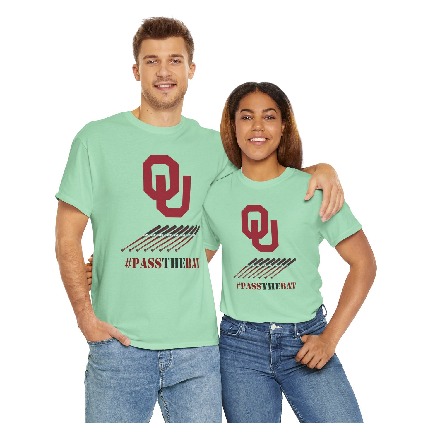 Stylish Unisex Heavy Cotton Tee with #PASSTHEBAT Design, Comfortable T-Shirt for Sports Fans, Casual Wear, Gift for Gamers
