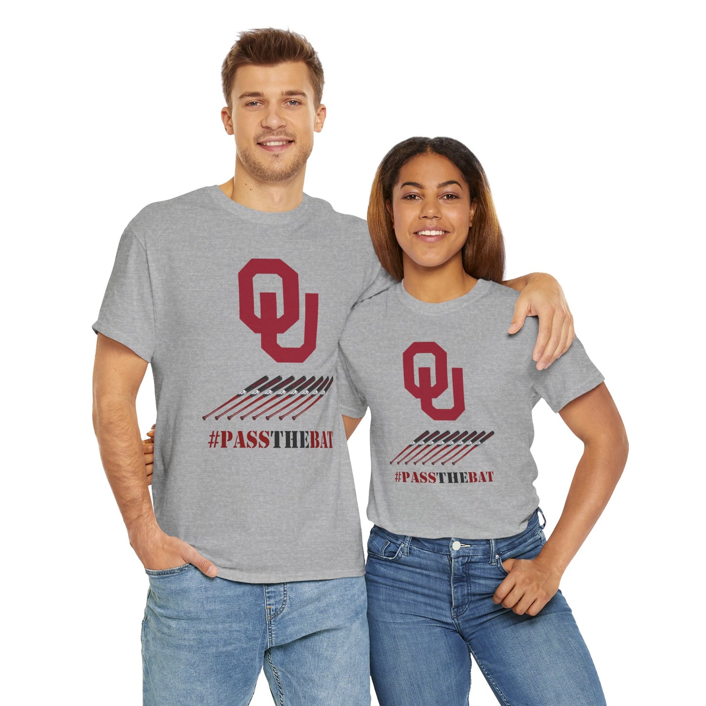 Stylish Unisex Heavy Cotton Tee with #PASSTHEBAT Design, Comfortable T-Shirt for Sports Fans, Casual Wear, Gift for Gamers
