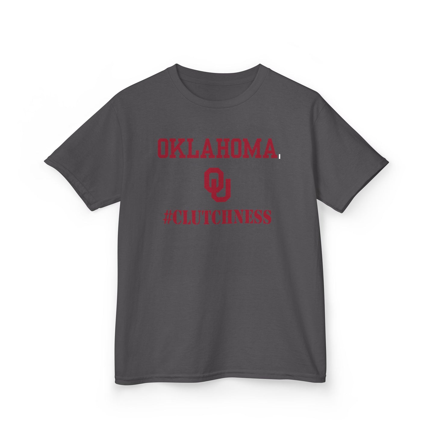 Oklahoma #Clutchness Tee for Kids, Sports T-Shirt, Birthday Gift, Youth Apparel, Team Spirit Top, Back-to-School Style