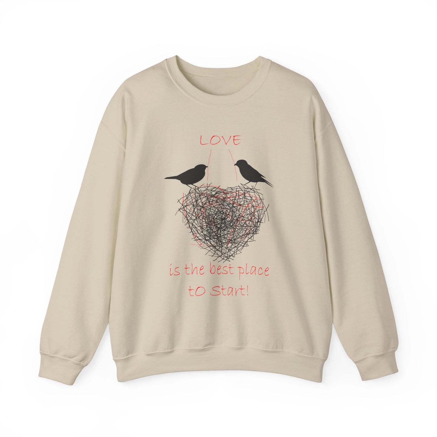 Bird Nest Love sweatshirt