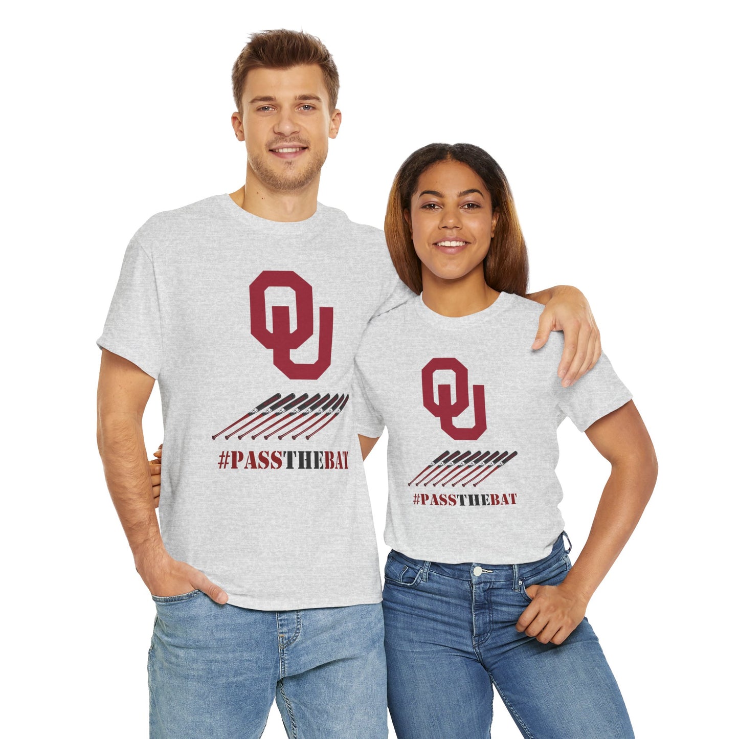 Stylish Unisex Heavy Cotton Tee with #PASSTHEBAT Design, Comfortable T-Shirt for Sports Fans, Casual Wear, Gift for Gamers