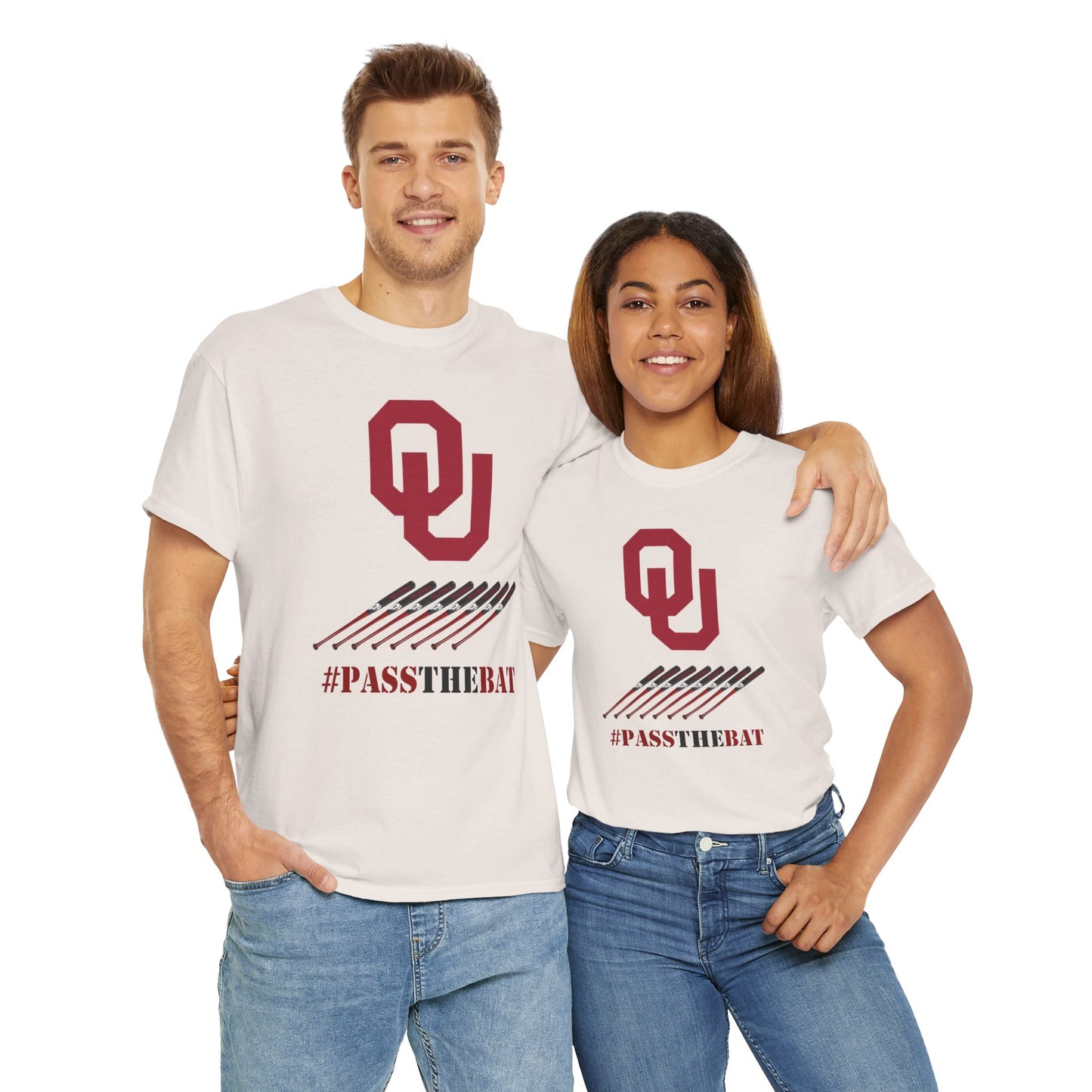 Stylish Unisex Heavy Cotton Tee with #PASSTHEBAT Design, Comfortable T-Shirt for Sports Fans, Casual Wear, Gift for Gamers