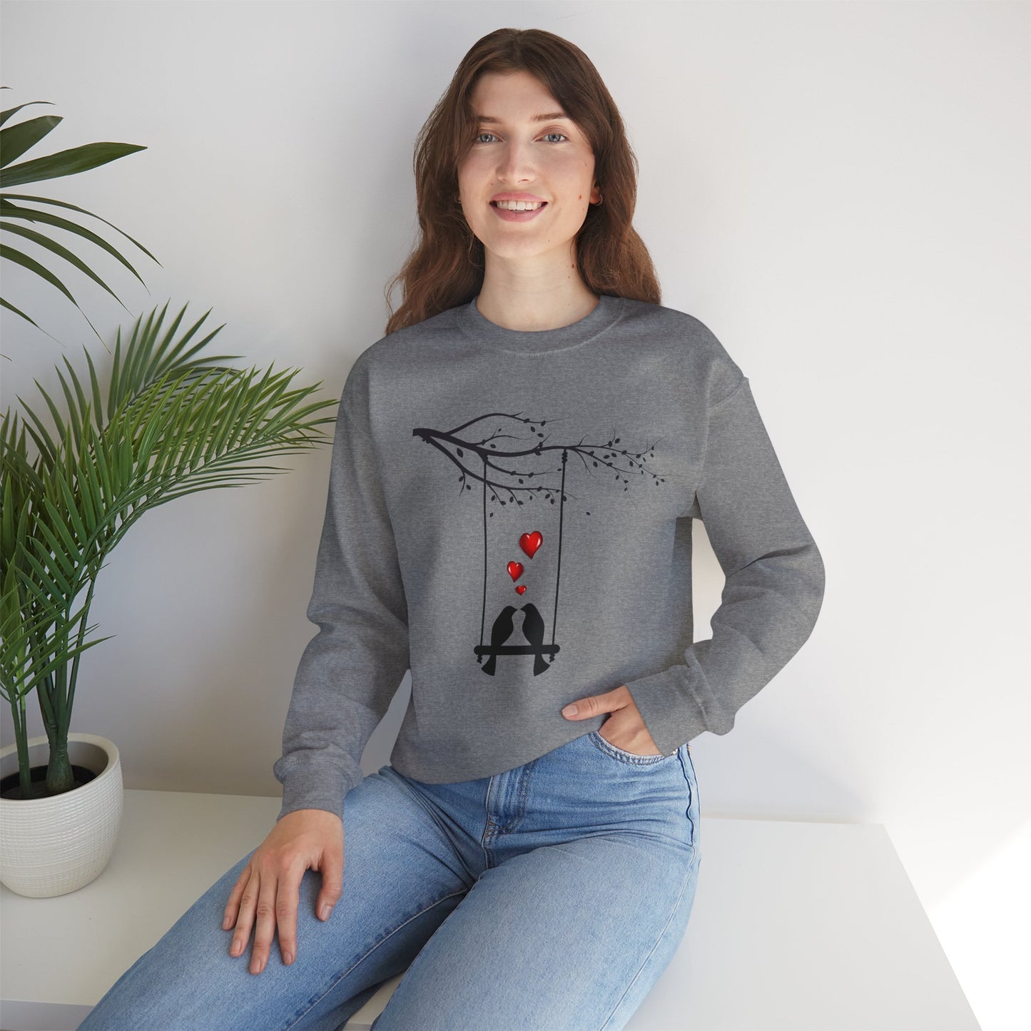 Love Birds in Tree sweatshirt