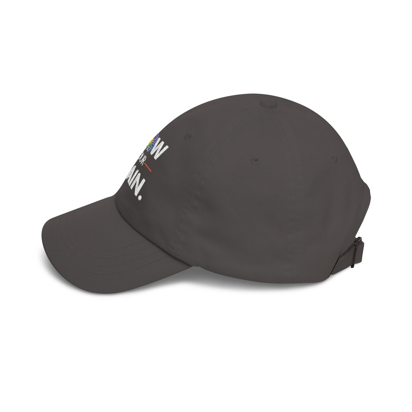 Dad Cap — "Grow Your Brain" Embroidered Inspirational Baseball Hat