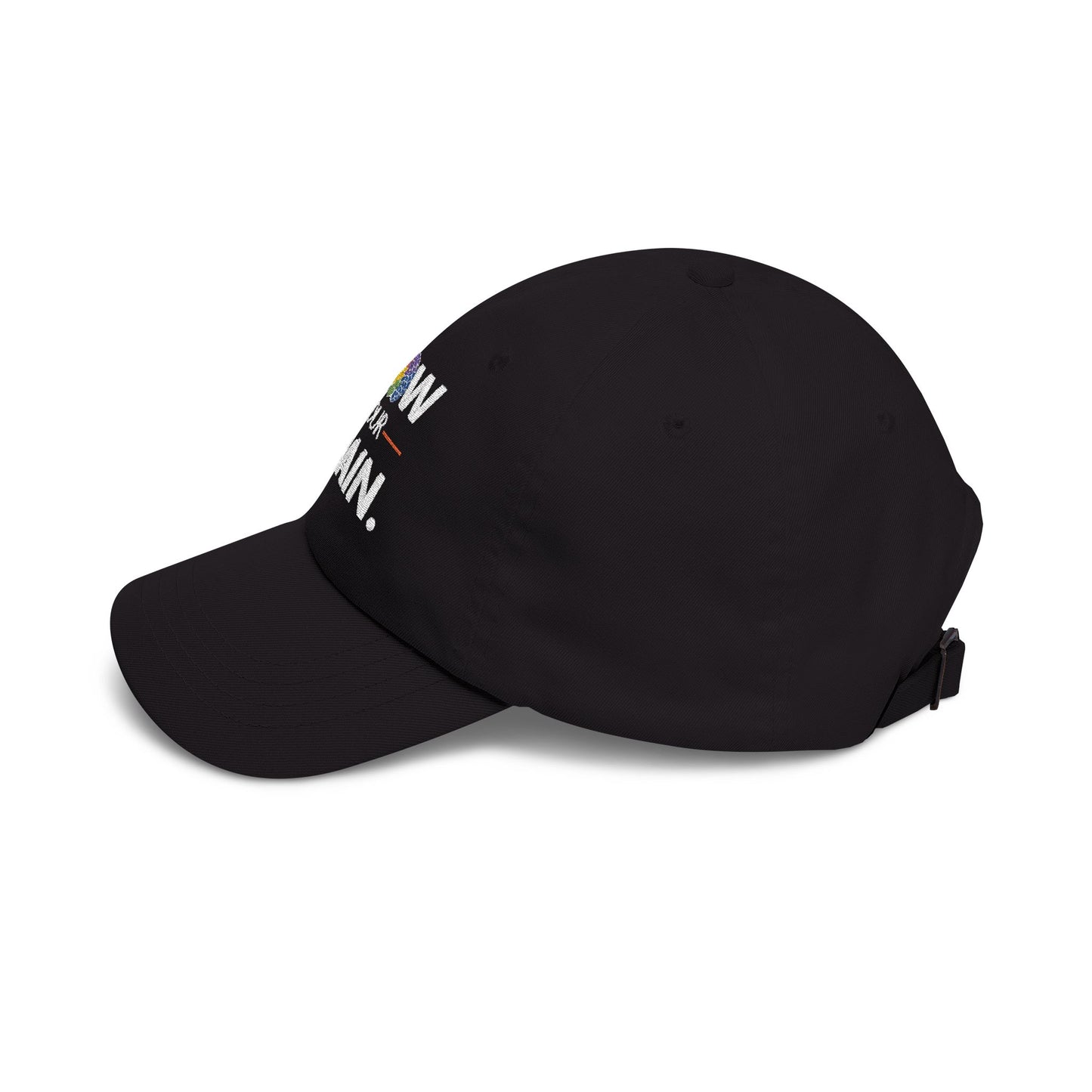 Dad Cap — "Grow Your Brain" Embroidered Inspirational Baseball Hat