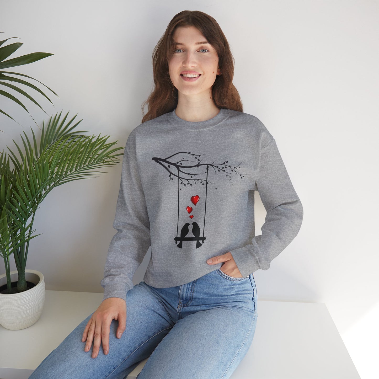 Love Birds in Tree sweatshirt