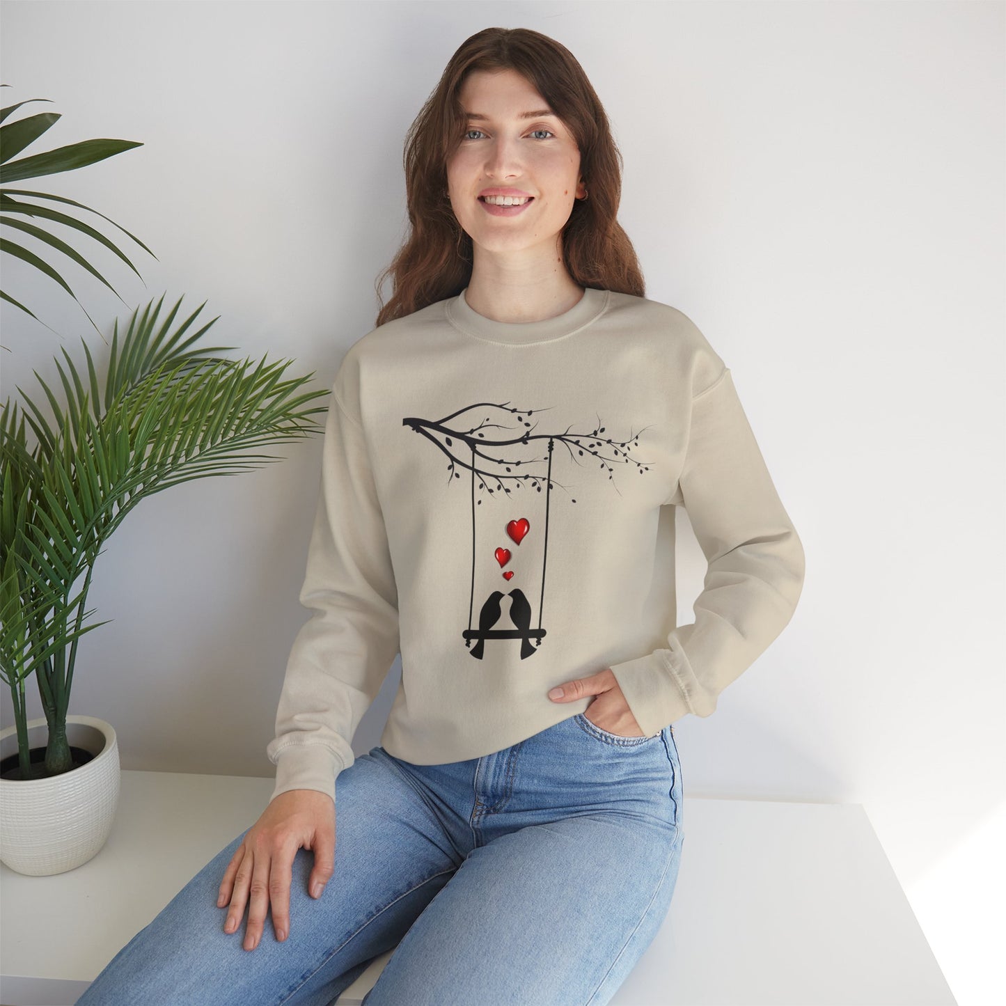 Love Birds in Tree sweatshirt