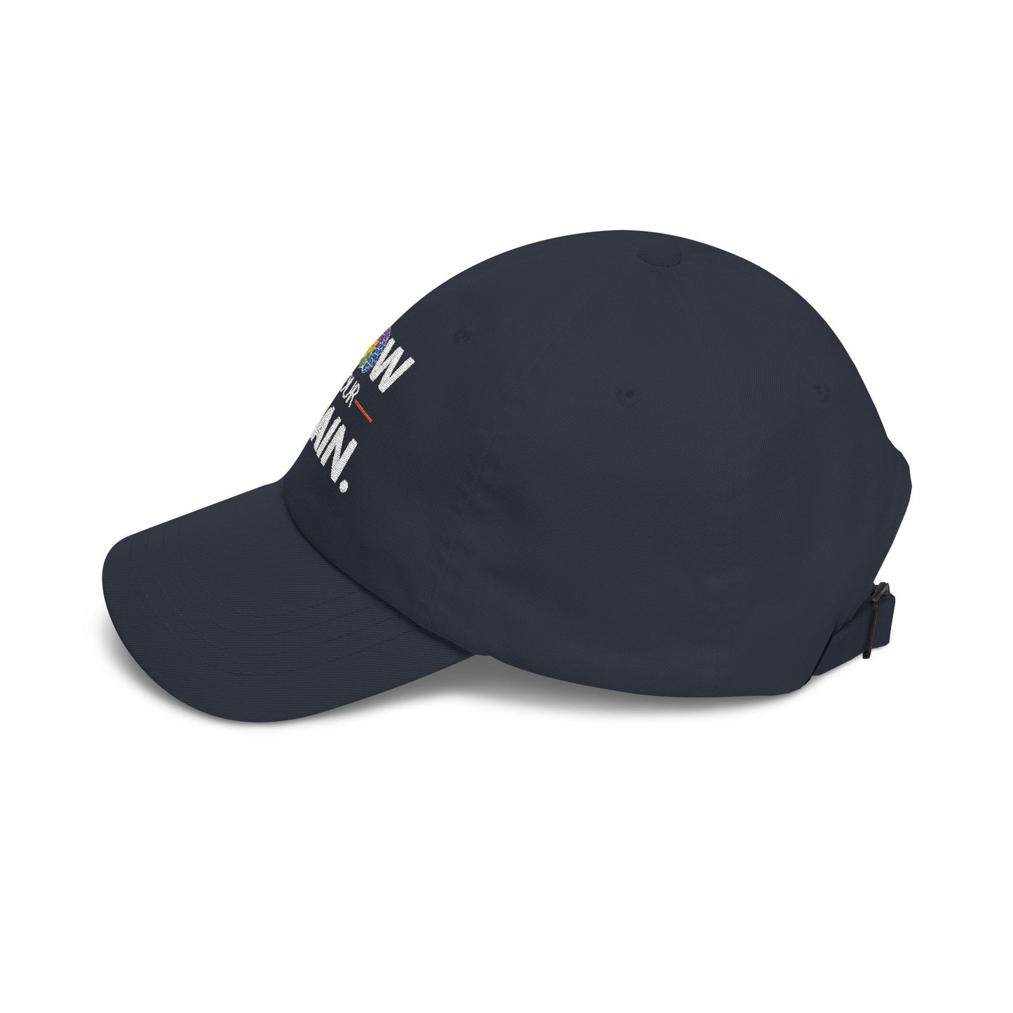 Dad Cap — "Grow Your Brain" Embroidered Inspirational Baseball Hat