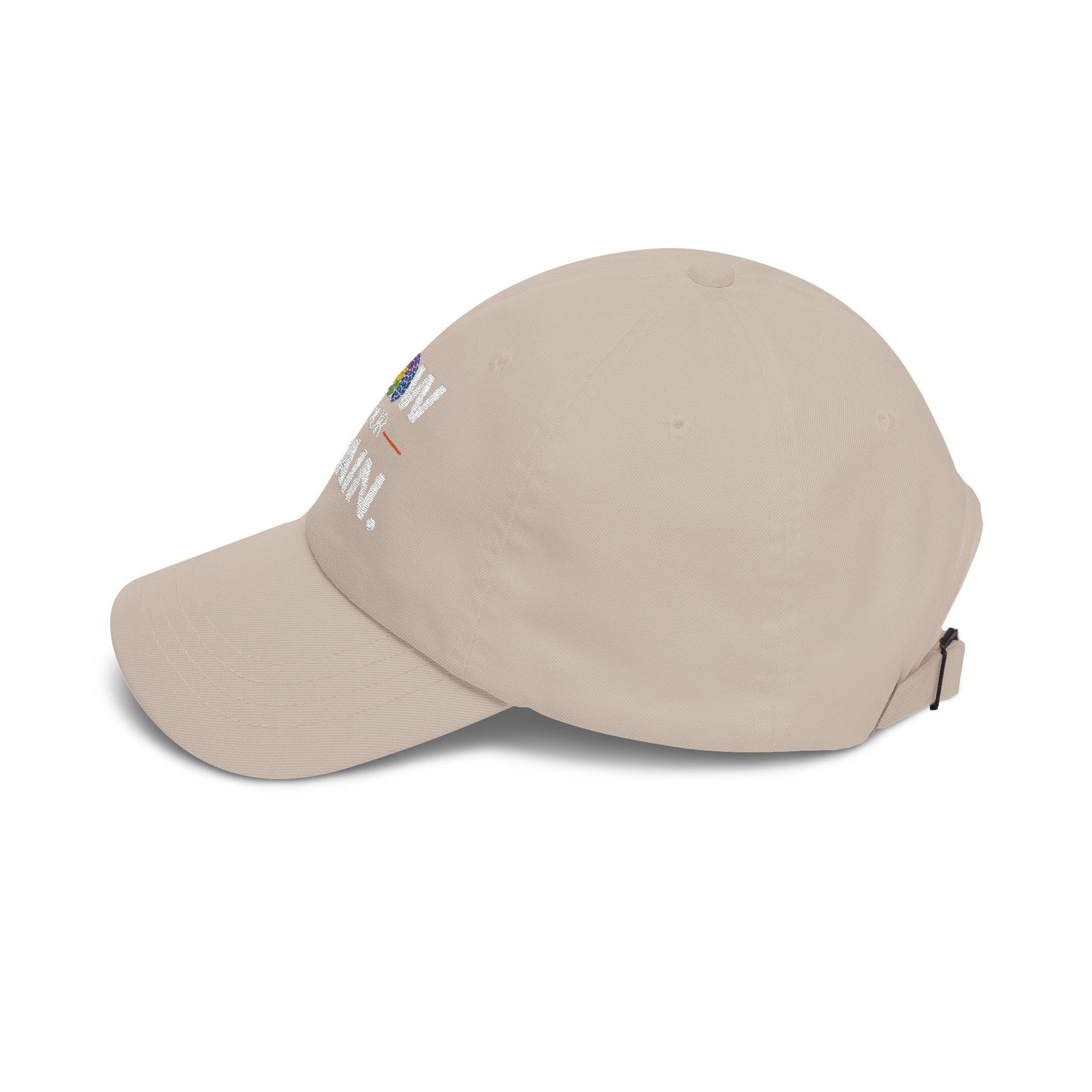 Dad Cap — "Grow Your Brain" Embroidered Inspirational Baseball Hat