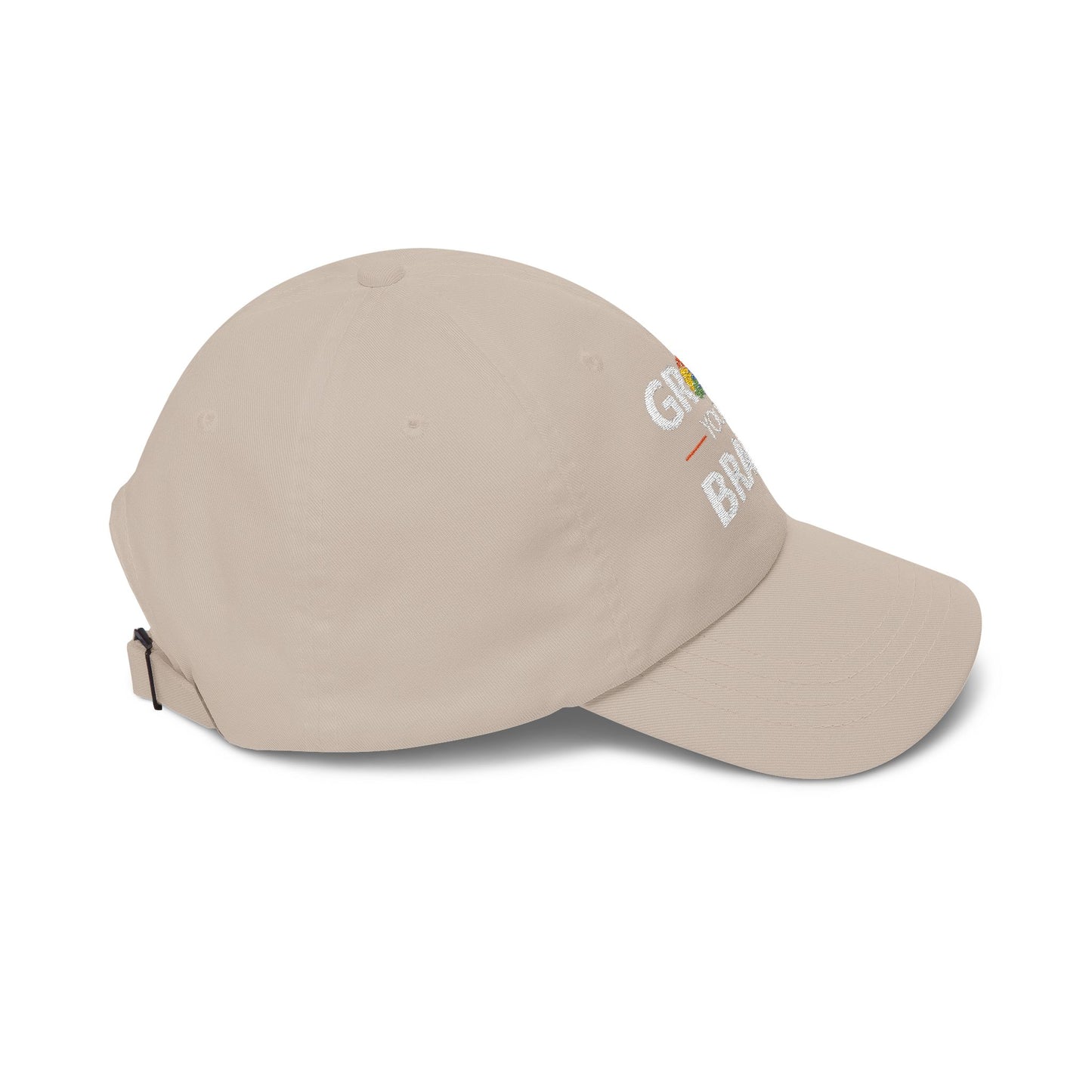 Dad Cap — "Grow Your Brain" Embroidered Inspirational Baseball Hat